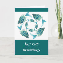 Just Keep Swimming Card