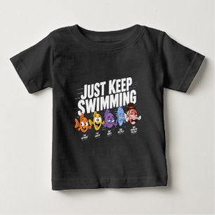 Just Keep Swimming Fish Crew Baby T-Shirt