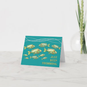 Just Keep Swimming Notecard