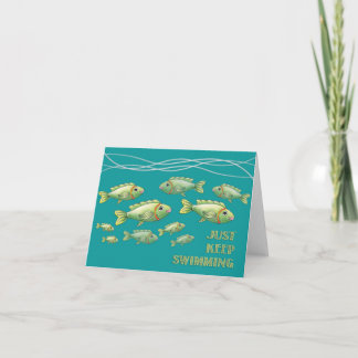 Just Keep Swimming Notecard