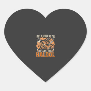 Just Kidding Haldol Halloween Potion Bottle Syring Heart Sticker