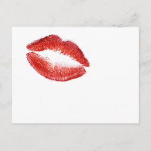 Just kiss postcard