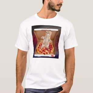 Just Kitten Around in the Pizza Box T-Shirt