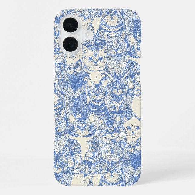 just kittens blue iPhone case (Back)