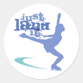 Just Land It! Ice Skating Sticker
