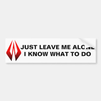 Just Leave Me Alone - Kimi Car Sticker