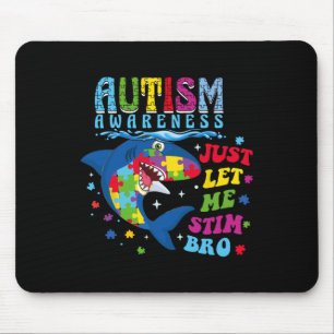 Just Let Me Stim Bro Retro Autism Awareness Day Sh Mouse Mat