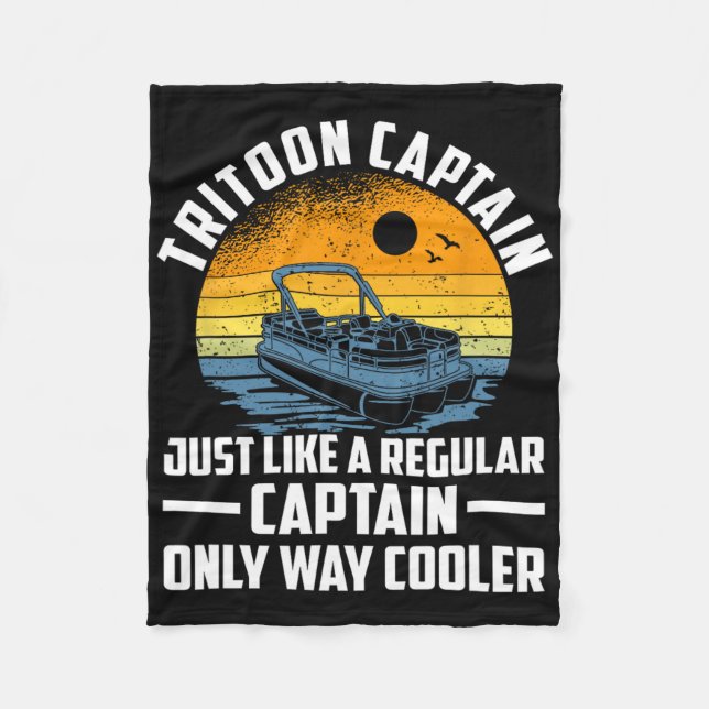 Just Like A Regular Captain Only Way Cooler  Fleece Blanket (Front)