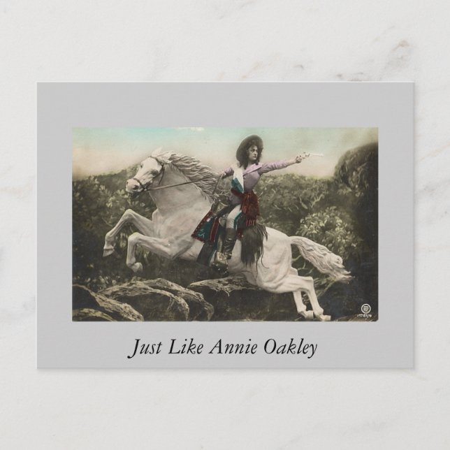 Just like Annie Oakley Postcard (Front)