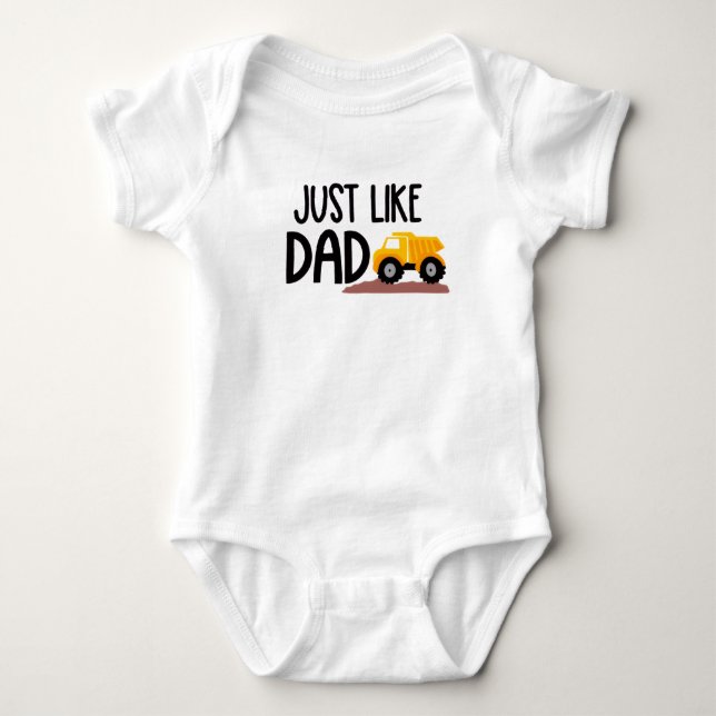 Just like dad baby bodysuit (Front)