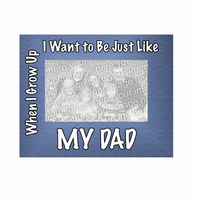 Just Like Dad Photo Sculpture (Front)