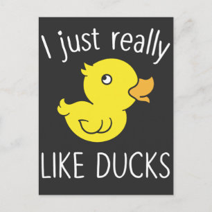 Just Like Ducks Funny Duck Lover Postcard