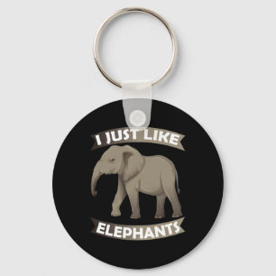 Just Like Elephants Zoo Circus Elephant Conservati Key Ring