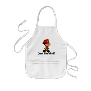Just like Fireman Dad Kids Apron