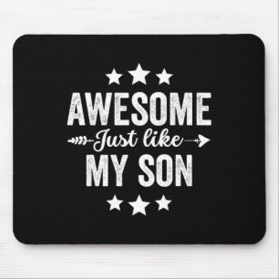 Just Like My Son Funny Fathers Day Dad Mum Vintage Mouse Mat