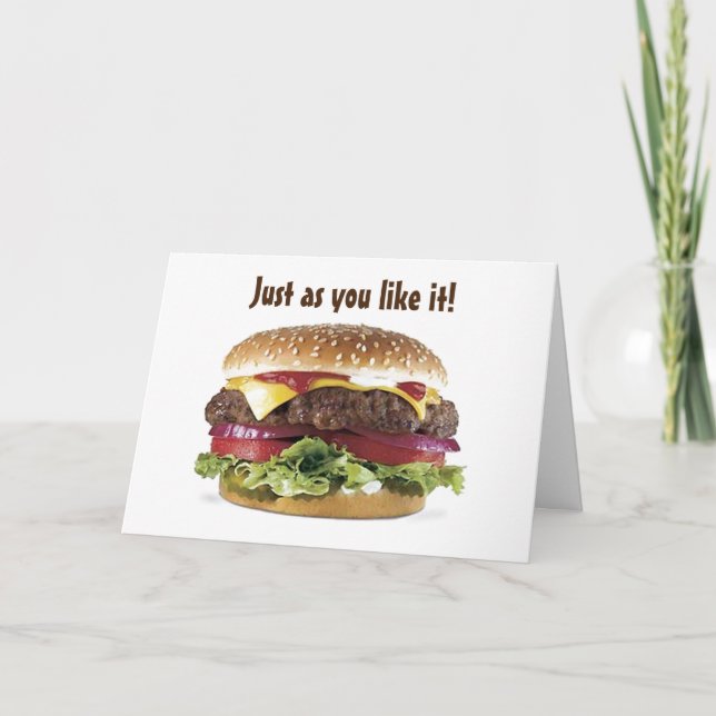 JUST LIKE "YOU LIKE IT" FOR YOUR BIRTHDAY CARD (Front)