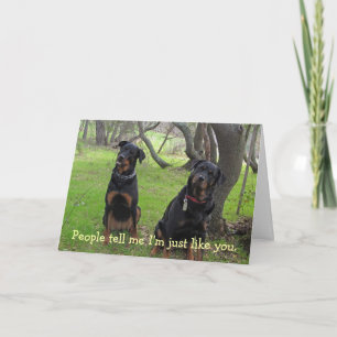 Just Like You Rottweiler Mother's Day Card