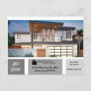JUST LISTED 3 greys of shade Real Estate postcard
