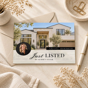 Just Listed Real Estate Marketing Postcard