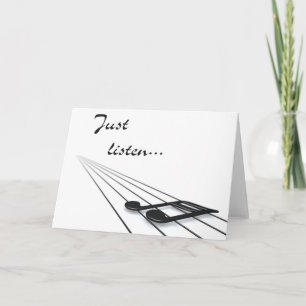Just listen card
