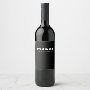 Just Little Boo Creative Casual Wine Label