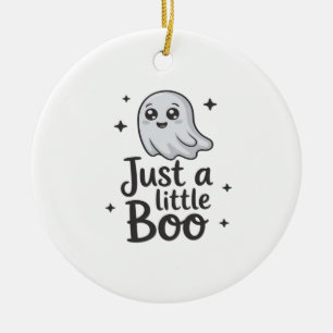 Just Little Boo Funny Design Ceramic Tree Decoration