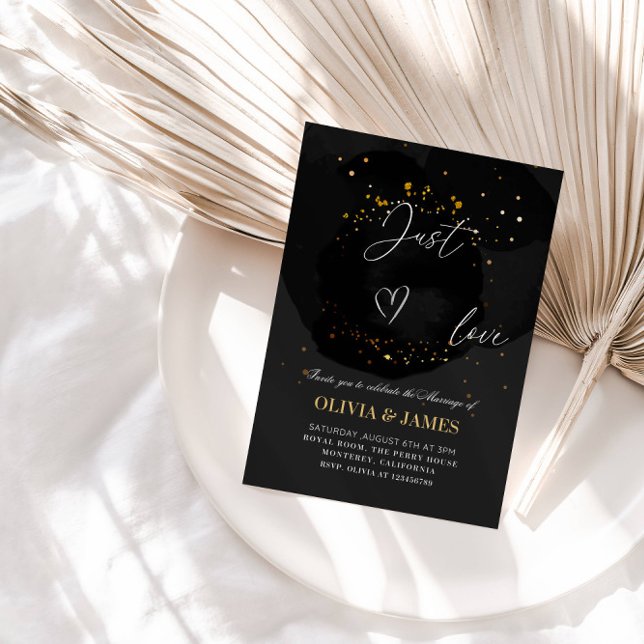 Just Love Elegant Wedding Party Invitation (Creator Uploaded)