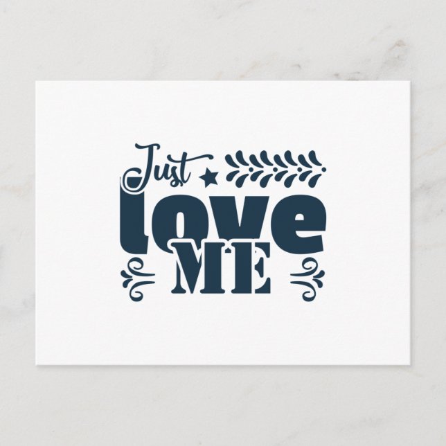 just love me postcard (Front)