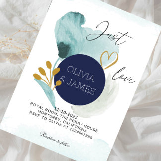 Just Love Wedding - Elegant Romantic Wedding Invitation