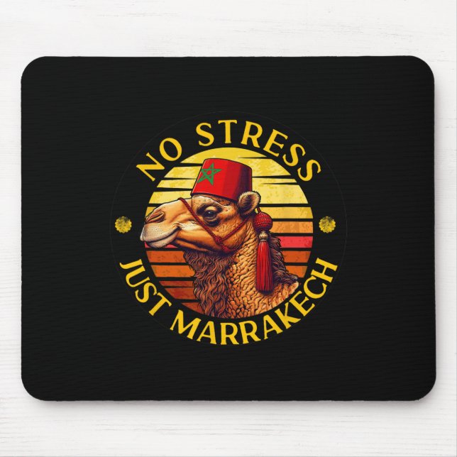 Just Marrakech Camel Sunset Morocco Trip Marrakesh Mouse Mat (Front)