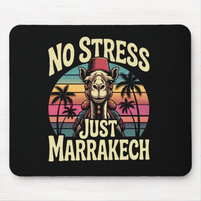 Just Marrakech Camel Sunset Morocco Trip Marrakesh Mouse Mat (Front)