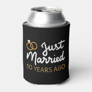 Just Married 10 Years Ago IV Can Cooler