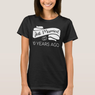 Just Married 10 Years Ago V T-Shirt