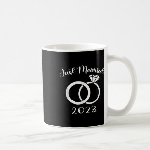 Just Married 2023 Wedding Rings Matching Couple Ne Coffee Mug
