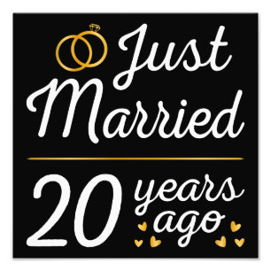 Just Married 20 Years Ago II Photo Print