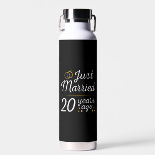 Just Married 20 Years Ago II Water Bottle