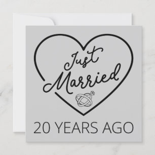 Just Married 20 Years Ago III Invitation