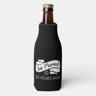 Just Married 20 Years Ago V Bottle Cooler