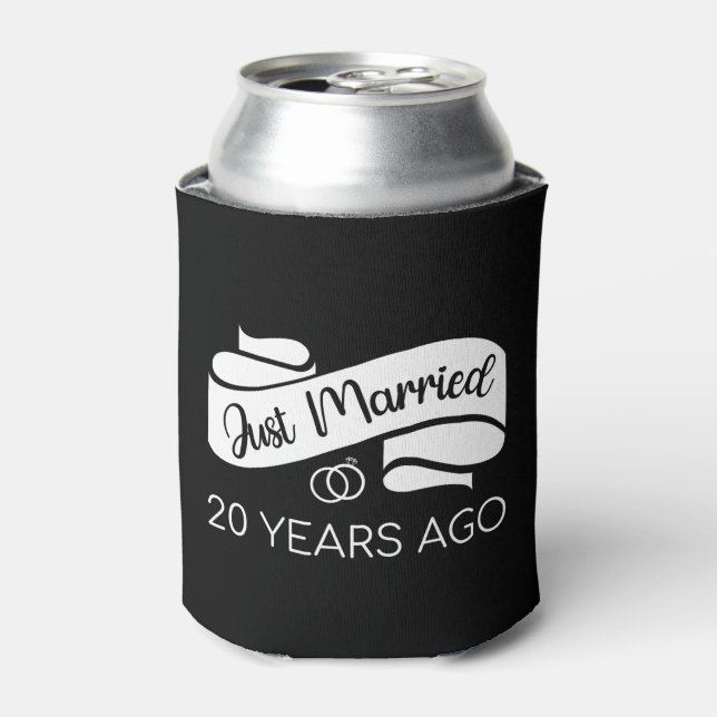 Just Married 20 Years Ago V Can Cooler (Can Front)