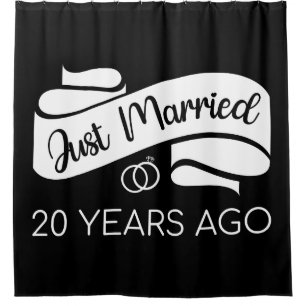Just Married 20 Years Ago V Shower Curtain