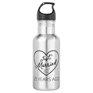 Just Married 25 Years Ago III 532 Ml Water Bottle