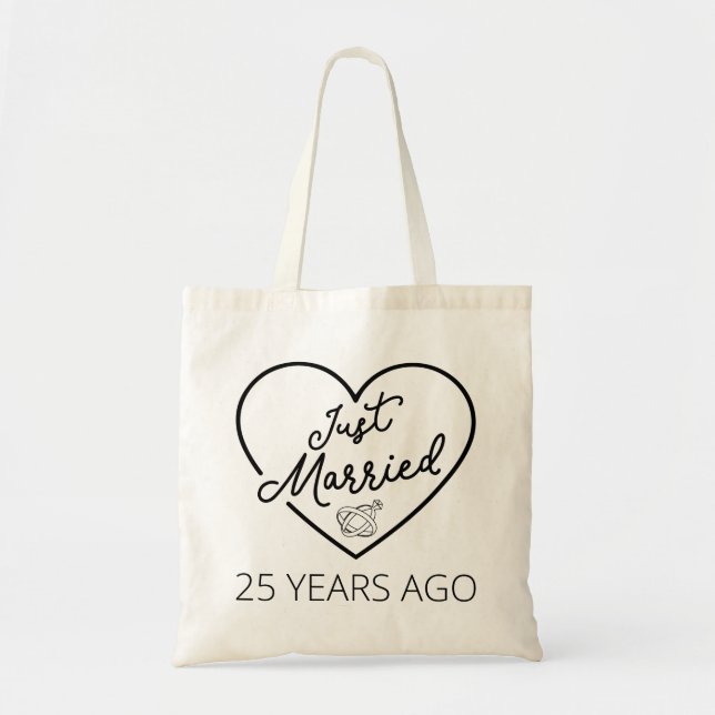 Just Married 25 Years Ago III Tote Bag (Front)