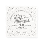 Just Married 25th Wedding Anniversary