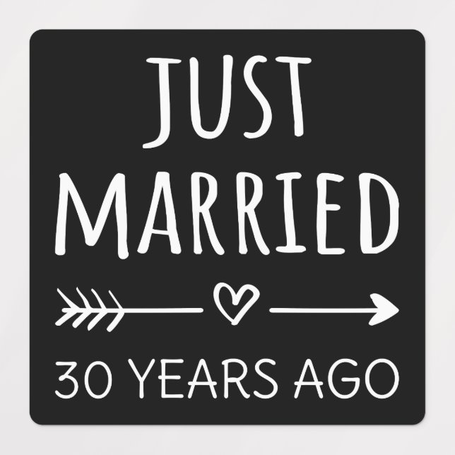 Just Married 30 Years Ago I (Design 1)