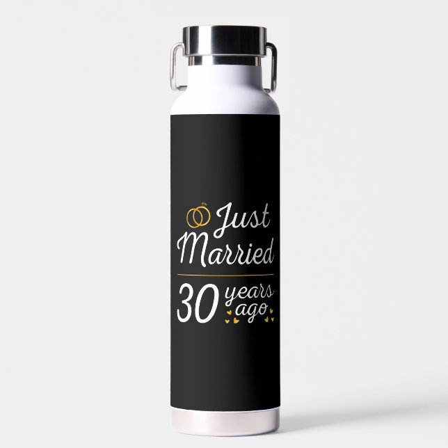 Just Married 30 Years Ago II Water Bottle (Front)