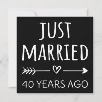  Just Married 40 Years Ago I
