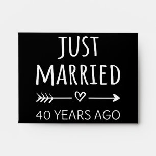  Just Married 40 Years Ago I Envelope