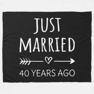 Just Married 40 Years Ago I Fleece Blanket