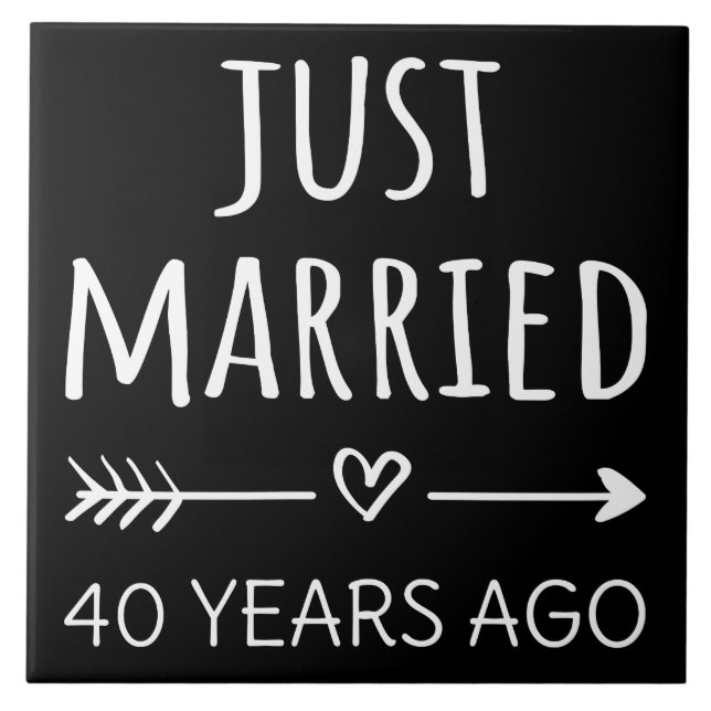  Just Married 40 Years Ago I Tile (Front)