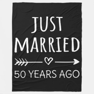 Just Married 50 Years Ago I Fleece Blanket